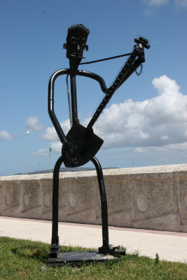 Guitar Player Sculpture